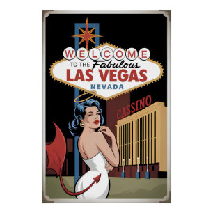 Herzlich willkommen im Las Vegas Nevada Poster