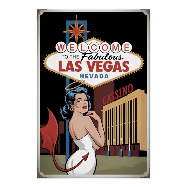 Herzlich willkommen im Las Vegas Nevada Poster (Vorderseite)