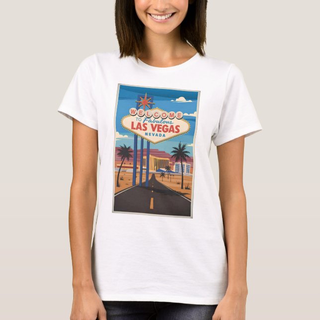 Herzlich willkommen im Las Vegas Nevada T-Shirt (Vorderseite)