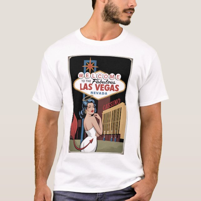 Herzlich willkommen im Las Vegas Nevada T-Shirt (Vorderseite)