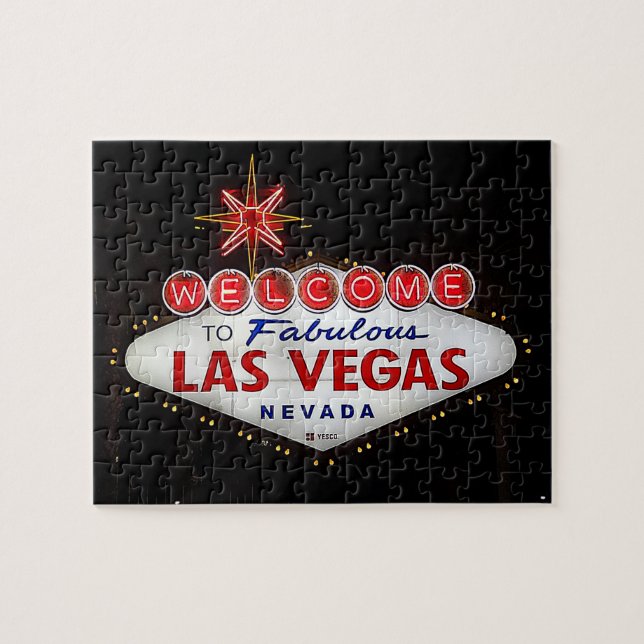 Herzlich willkommen im Las Vegas Sign #2 Jigsaw Pu Puzzle (Horizontal)