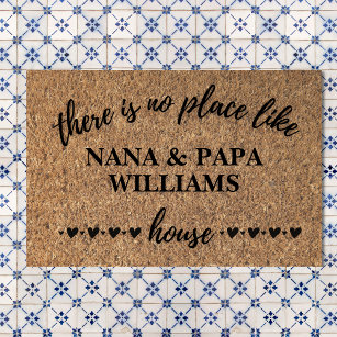 Herzlich willkommen im Nana & Papa's House Persona Fußmatte
