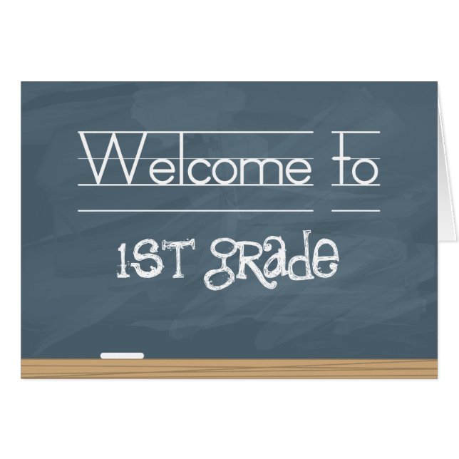 Herzlich willkommen im Schulchafen mit Schmuckmark (Vorderseite (Horizontal))