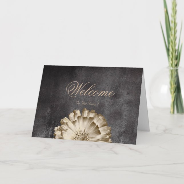 Herzlich Willkommen im Team, das es wünscht Karte (Vorderseite)