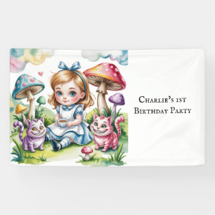 Herzlich willkommen im wunderschönen 1. Geburtstag Banner