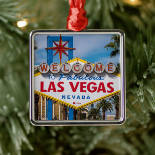 Herzlich willkommen im Zeichen von Las Vegas Ornament Aus Metall