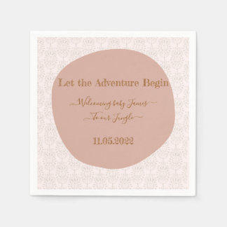 Herzlich willkommen in den Dschungel-Babyduschen Serviette