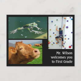 Herzlich willkommen in den Fotos des Lehrers Custo Postkarte