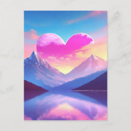 Herzlich willkommen in der Berglandschaft Postkarte