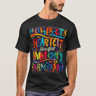 Herzlich willkommen in der Harmonie Typografie Kun T-Shirt