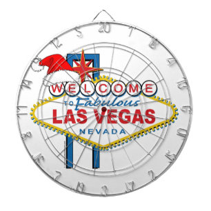 Herzlich willkommen in Fabulous Las Vegas Weihnach Dartscheibe