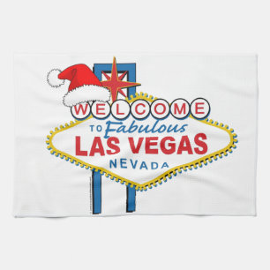 Herzlich willkommen in Fabulous Las Vegas Weihnach Handtuch