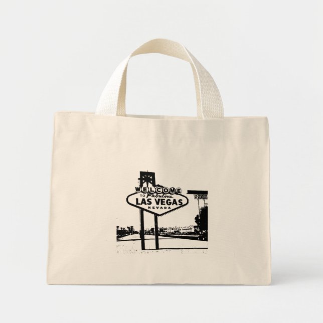 Herzlich willkommen in Las Vegas Travel Bag Mini Stoffbeutel (Vorne)