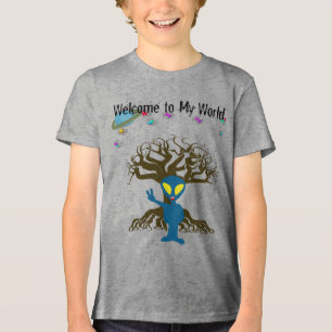 Herzlich willkommen in meinem World Blue Alien Pea Tri-Blend Shirt