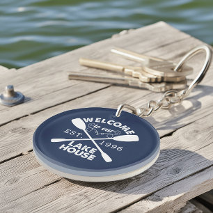 Herzlich willkommen in unserem Lake House Personal Schlüsselanhänger