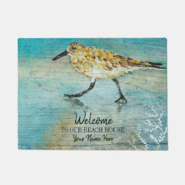 Herzlich willkommen in unserem Strandhaus, gewitte Fußmatte