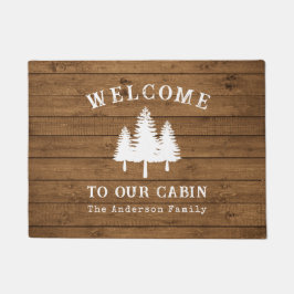Herzlich willkommen in unserer Hüttenbaum Holzstil Fußmatte