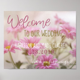 Herzlich willkommen in unserer romantischen Hochze Poster