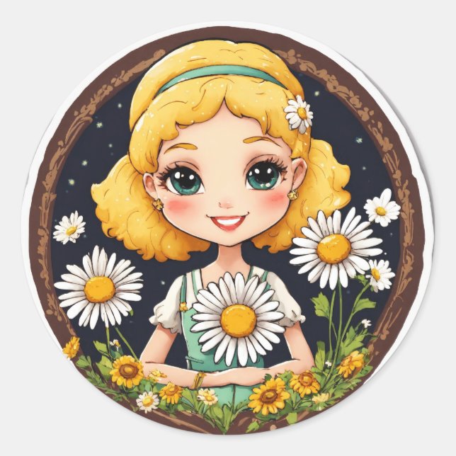 Herzlich Willkommen! Runder Aufkleber (Vorderseite)