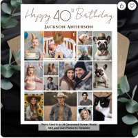 Herzlich willkommen zum 40. Geburtstag 15 Multiple