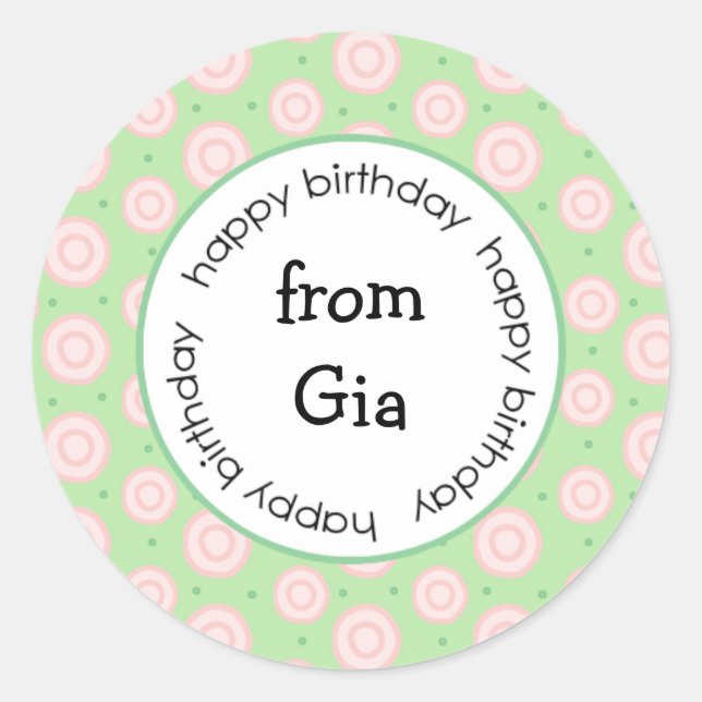 Herzlich willkommen zum/von Aufklebern (#LABL028) Runder Aufkleber (Vorderseite)