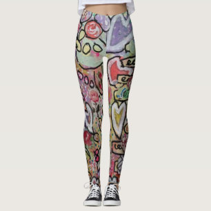 Herzliche Abstrakte Kunst Leggings