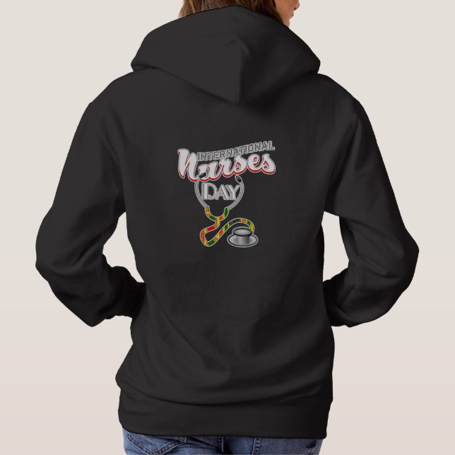 Herzliche Anerkennung für den Internationalen Kran Hoodie (Rückseite)