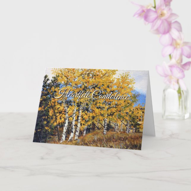 Herzliche Anteilnahme Sympathiekarte Karte (Orchidee)