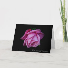 Herzliche Beileid-Rose-Karte nach Stan Karte