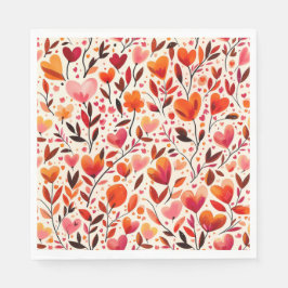 Herzliche Blüten Serviette