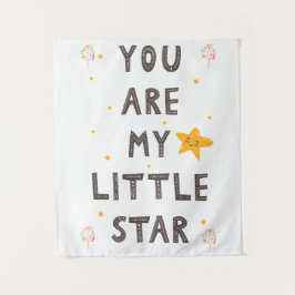 Herzliche Botschaften für Eltern und Kinder Wandteppich