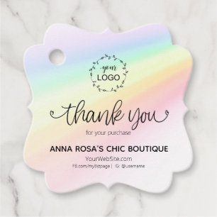 *~* Herzliche Branding Business Rainbow Vielen Dan Geschenkanhänger
