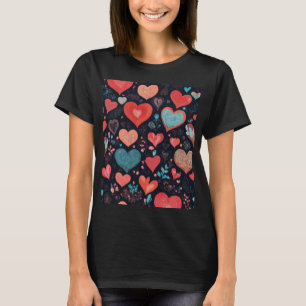"Herzliche Freude: Das schwarze T-Shirt der Frauen