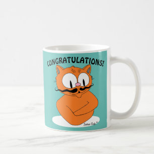 HERZLICHE GLÜCKWÜNSCHE! DU BIST DER MANN! Cartoon- Kaffeetasse