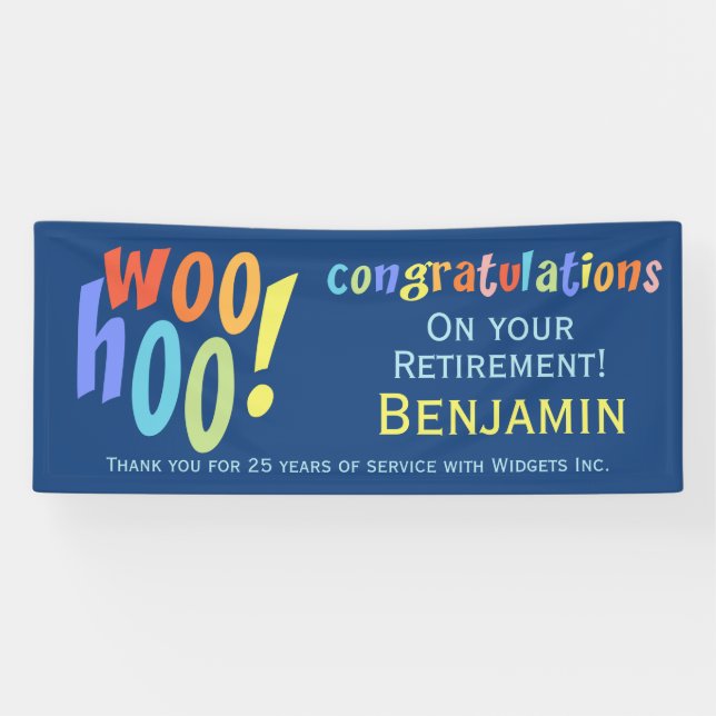 Herzliche Glückwünsche zu den Ruheständlern Banner (Horizontal)