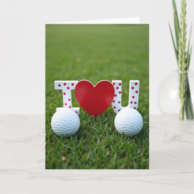 Herzliche Golfplatzkarte Karte (Vorderseite)