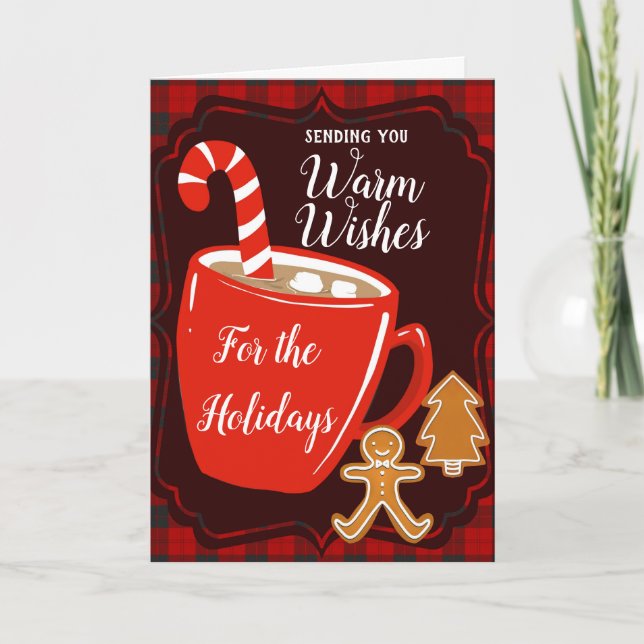 Herzliche Grüße für die Feiertage Karte (Vorderseite)