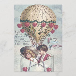 Herzliche Heißluftballon-Hochzeitseinladung für Ki Einladung