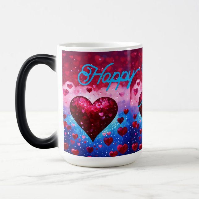 "Herzliche Liebe Print Tasse - Romantische Keramik (Links)