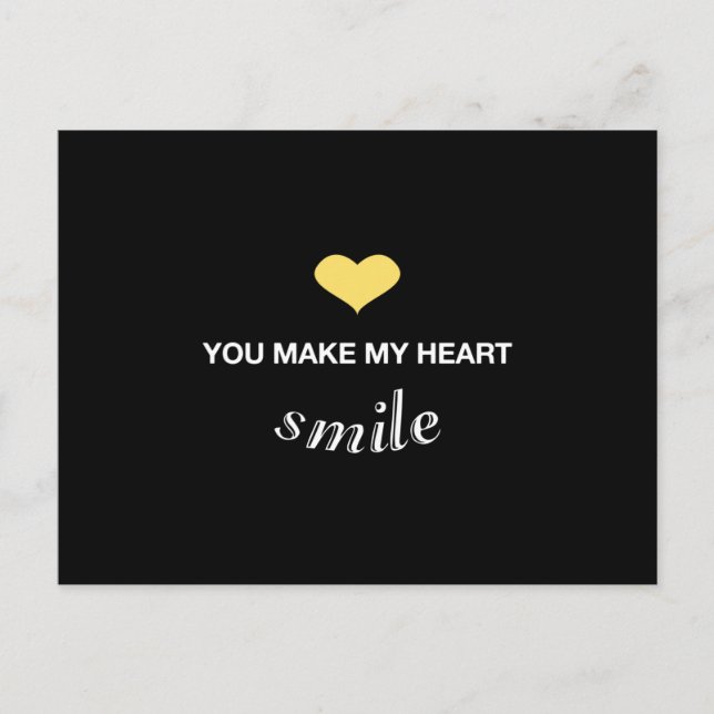 Herzliche Liebe Romantischer Valentinstag Funny Gi Postkarte (Vorderseite)