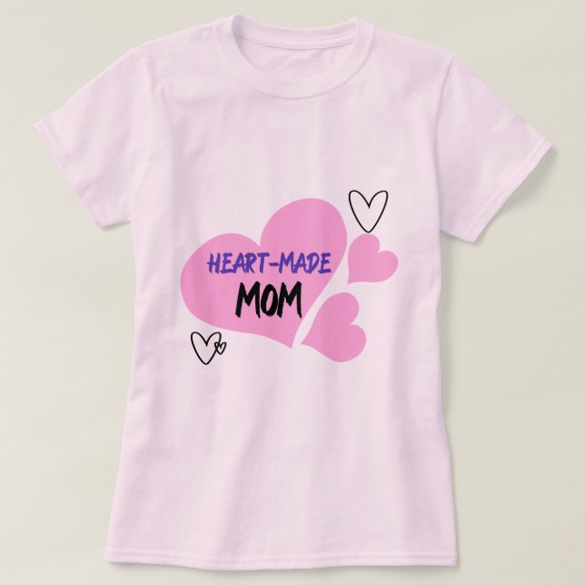 Herzliche Mama Adoptive Mama T-Shirt (Design vorne)