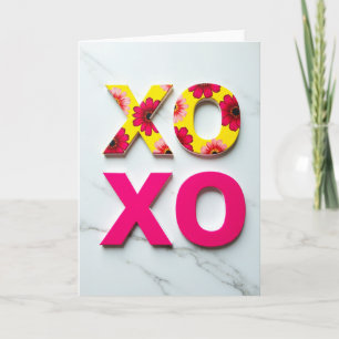 Herzliche Marmor-Xoxo-Karte Karte