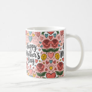 Herzliche Muttertagsgeschenke und Kunst Kaffeetasse
