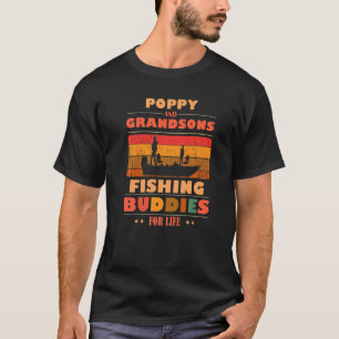 Herzliche POPPY Enkel Freunde Fürs Leben Angeln T-Shirt
