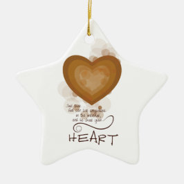 Herzliche religiöse Ermutigung, Grunge Keramik Ornament