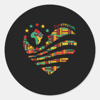 Herzliche schwarze Geschichte Afro American Africa Runder Aufkleber