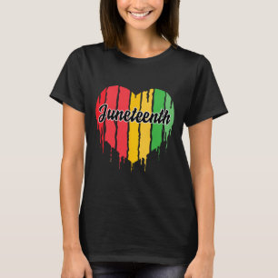 Herzliche schwarze Geschichte Afro American Africa T-Shirt