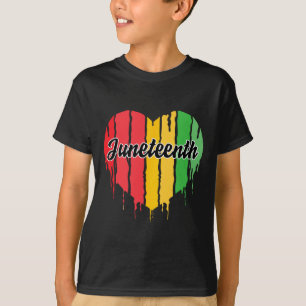 Herzliche schwarze Geschichte Afro American Africa T-Shirt