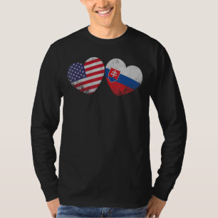 Herzliche slowakische Flagge Patriotische Familie T-Shirt