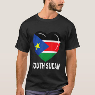 Herzliche Südsudan Fahne Männer Frauen Kid Patriot T-Shirt